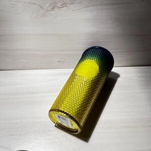 STARBUCKS- Yellow Gradient Studded Tumbler